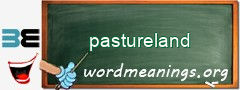 WordMeaning blackboard for pastureland